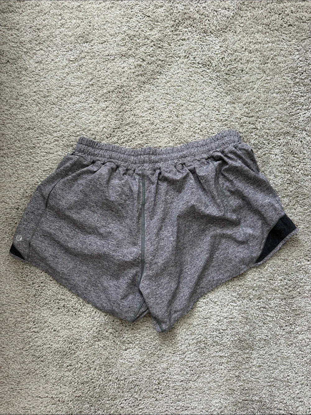 Lululemon Heather Grey Hotty Hot Long Shorts